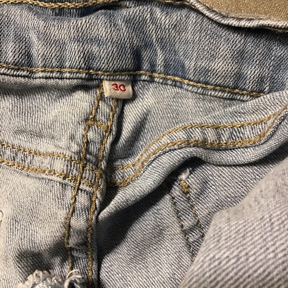Levi’s Mid-Rise Denim Jean Shorts Cutoffs Sz30 - Picture 7 of 7